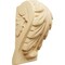 Ekena Millwork 1 3/4"W x 1 1/2"D x 3"H Mini Acanthus Leaf Block Corbel, Maple CORW01X01X03BAMA - alternate 1